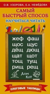 Самый быстрый способ научиться читать. Слоговые таблицы (мягк.обл.)